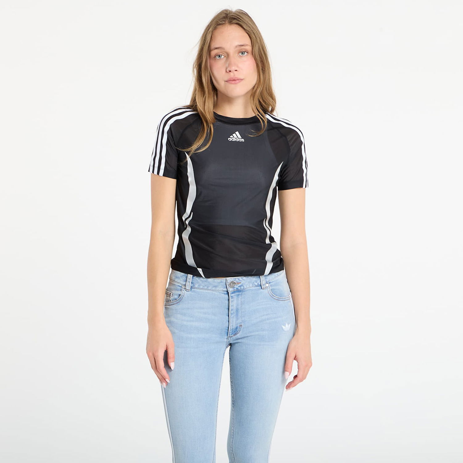 T-shirt adidas Originals Adilenium Season 4 Teamgeist Tight Sheer Jersey T-Shirt Sort | KE9795, 0