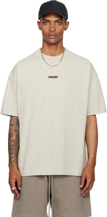 T-shirt Fear of God Fear of God ESSENTIALS Classic Fit T-Shirt Beige | 125SP254192F, 0