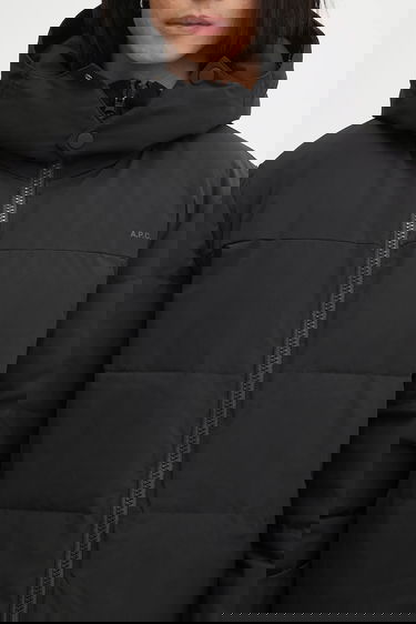 Puffer jakke A.P.C. A.P.C. Doudoune Sam Hooded Puffer Jacket Sort | PSALJ.H30208, 5