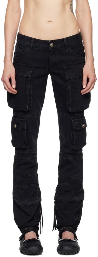 Cargo bukser The Attico Attico Essie Cargo Pants Sort | 241WCP113 D066, 0