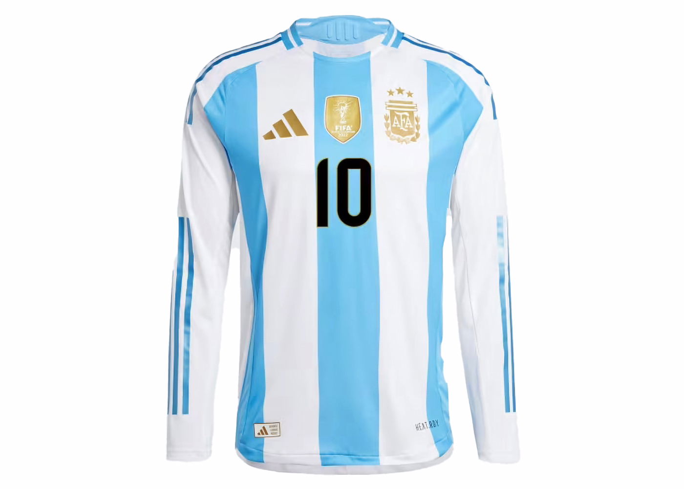 Jersey adidas Originals Argentina 2024/25 Long Sleeve Messi Home Authentic Jersey White/Blue Burst Blå | JN1508, 0