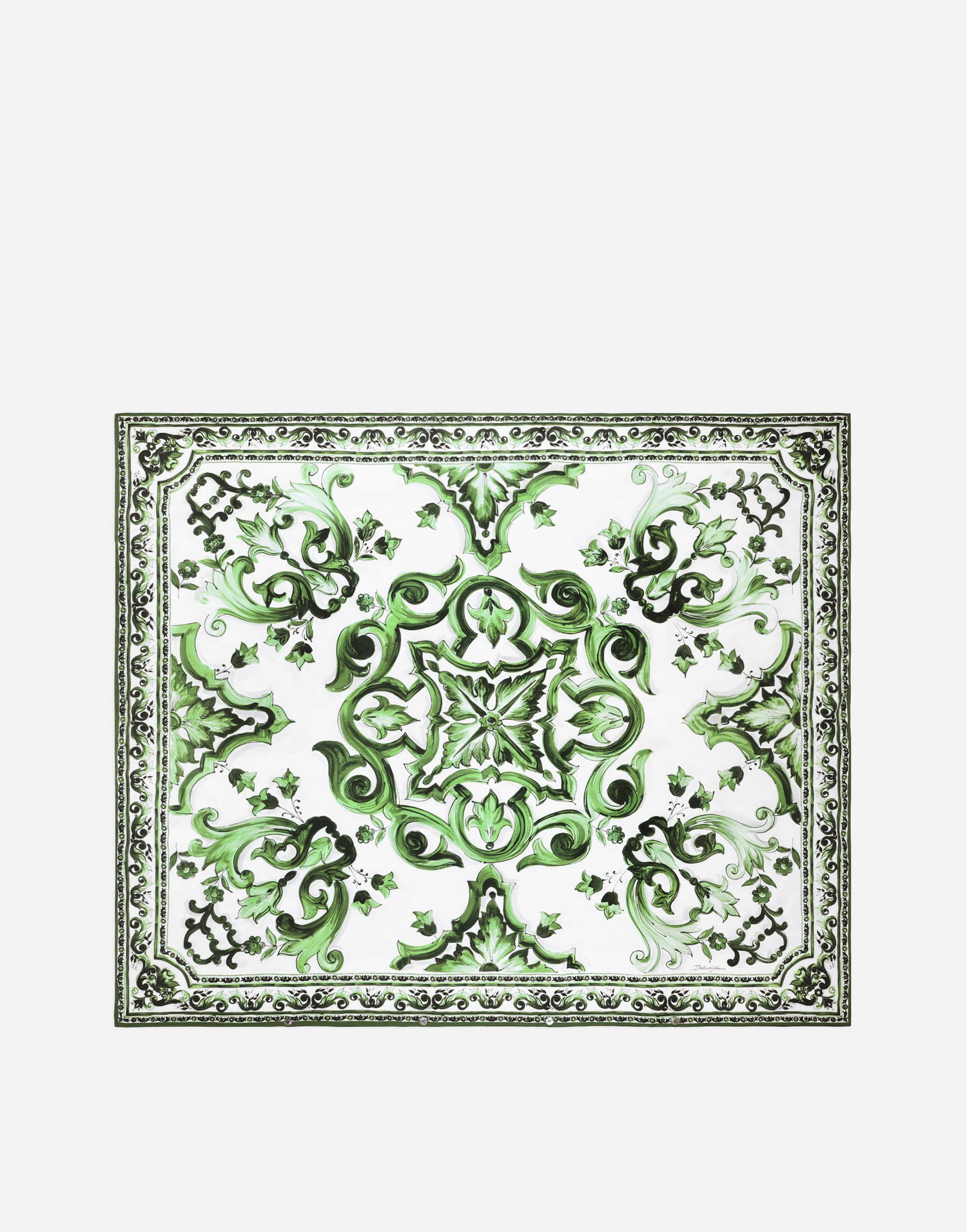 Home decor Dolce & Gabbana Dolce & Gabbana Cotton Sateen Duvet Cover Grøn | TCE049TCAKFUV011, 0