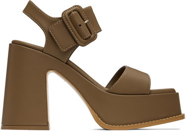Sneakers og sko Stella McCartney Skyla Buckled Platform Sandals Brun | 810394AP0AL0, 0
