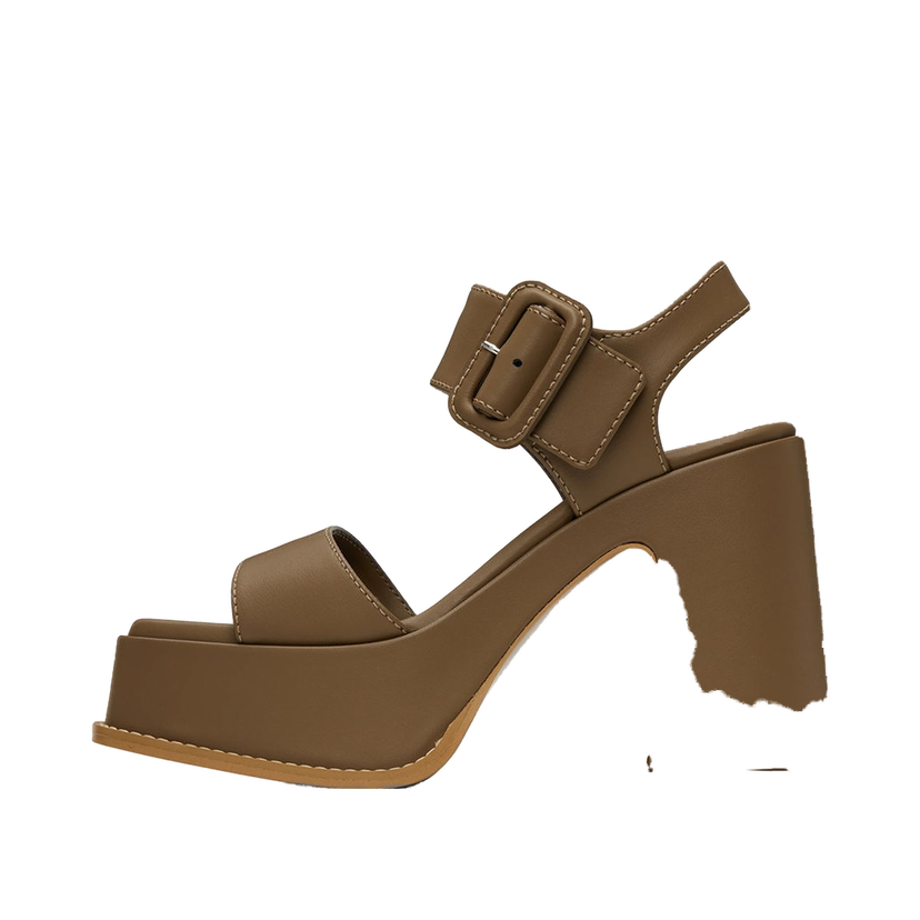 Sneakers og sko Stella McCartney Skyla Buckled Platform Sandals Brun | 810394AP0AL0