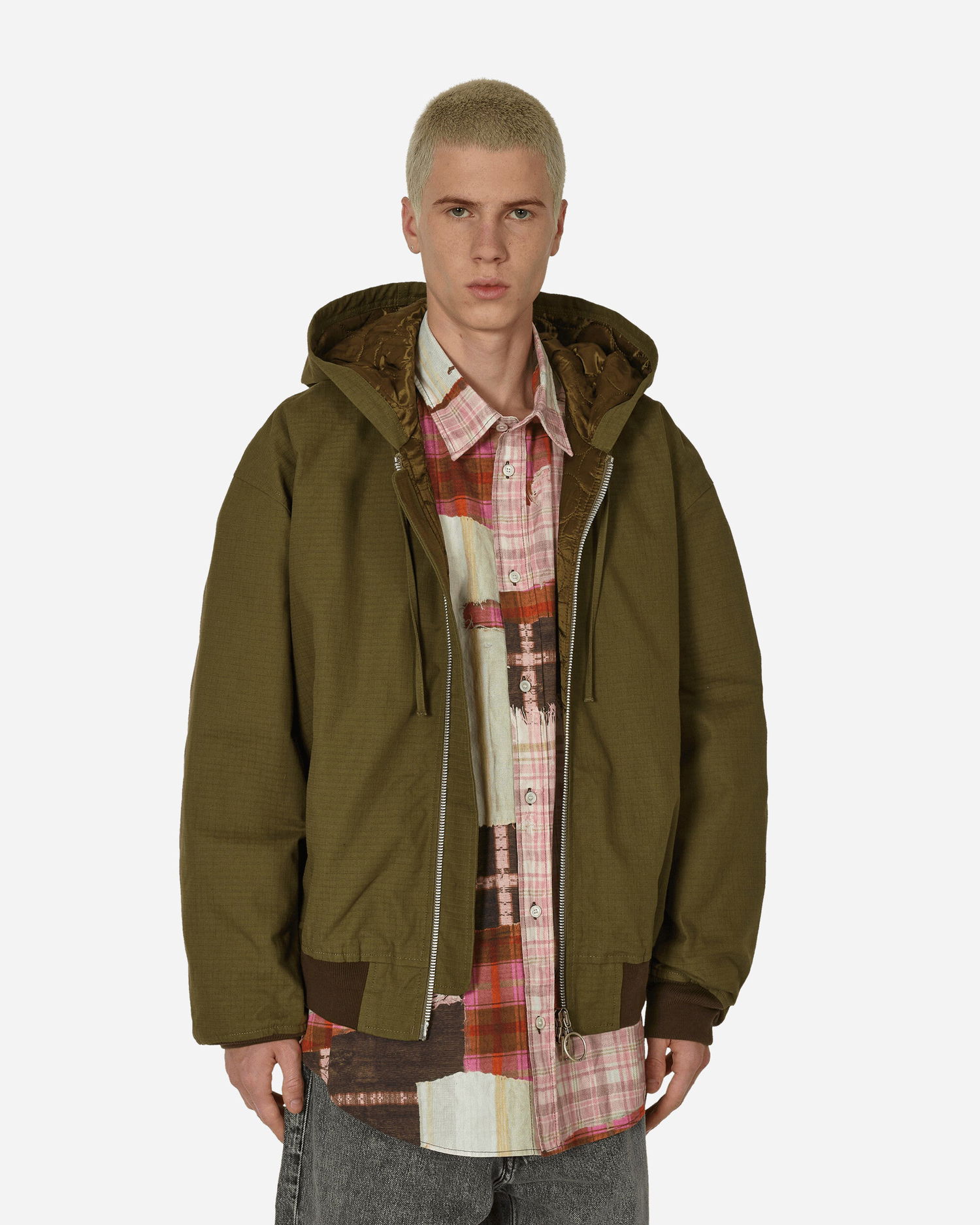 Jakke Acne Studios Ripstop Padded Jacket Grøn | B90754- AB7, 1
