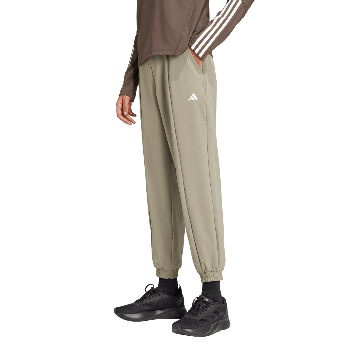 Joggingbukser adidas Originals Training Essentials Relaxed Fit Cuffed Pants Beige | IX1032, 0