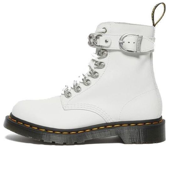 Sneakers og sko Dr. Martens 1460 Pascal Chain Leather Boots Hvid | 27266100, 0