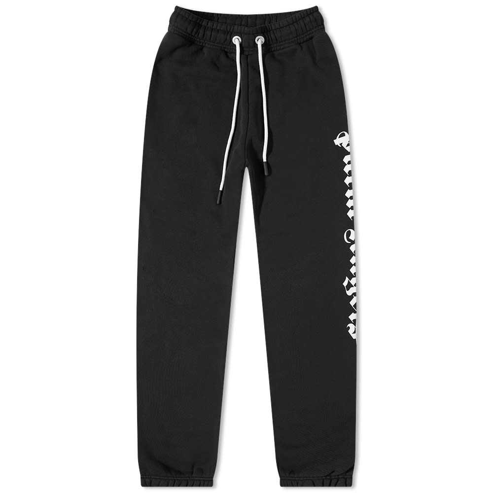 Joggingbukser Palm Angels Side Logo Sweat Pant Sort | PMCH010C99FLE0021001, 0