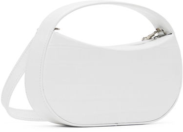 Håndtaske Coperni Coperni Small Sound Swipe Croco Bag Hvid | COPBA72BIS838B, 2