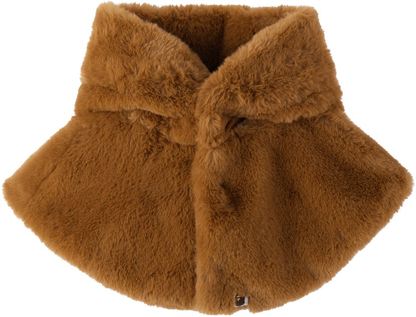 Tørklæde BAPE Baby Milo Fluffy Cape Scarf Brun | 002GDK803003K