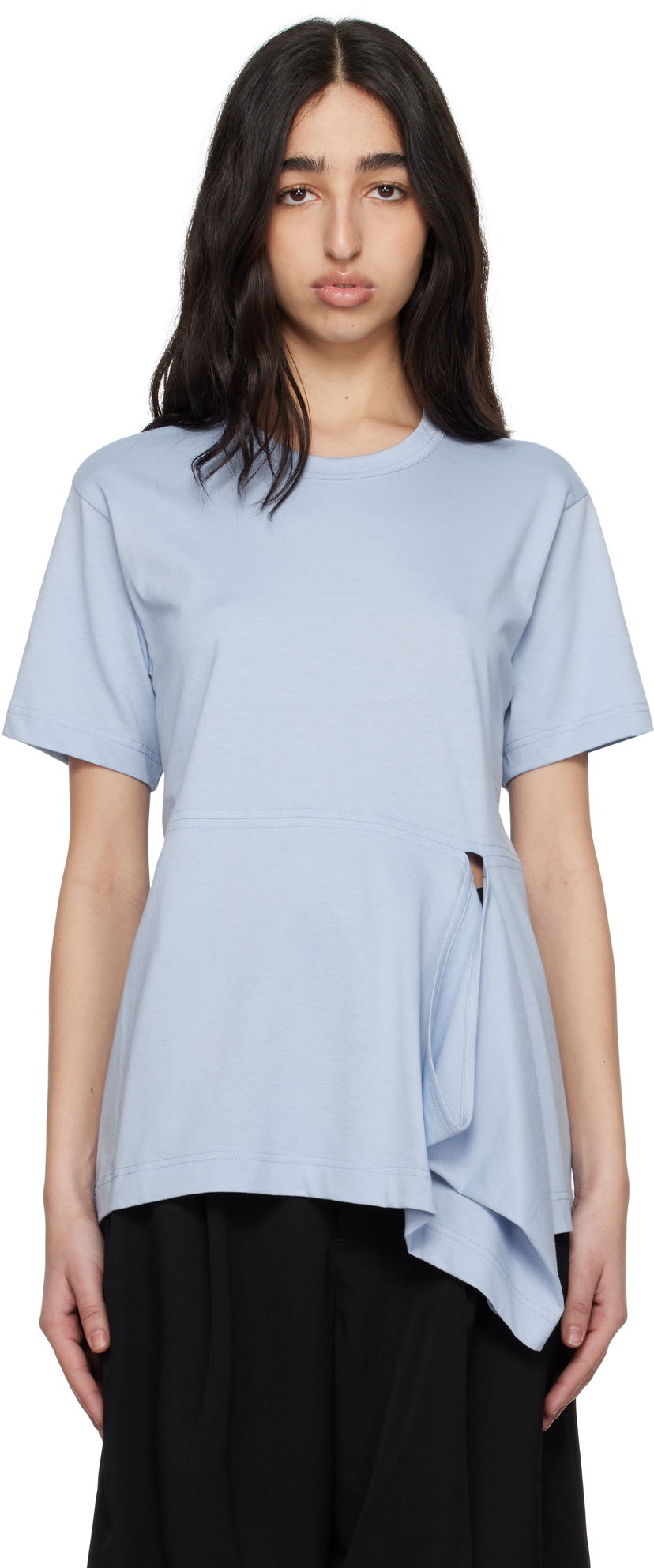 T-shirt Comme des Garçons Comme des Garçons Shirt Open Loop T-Shirt Blå | FO-T022-051