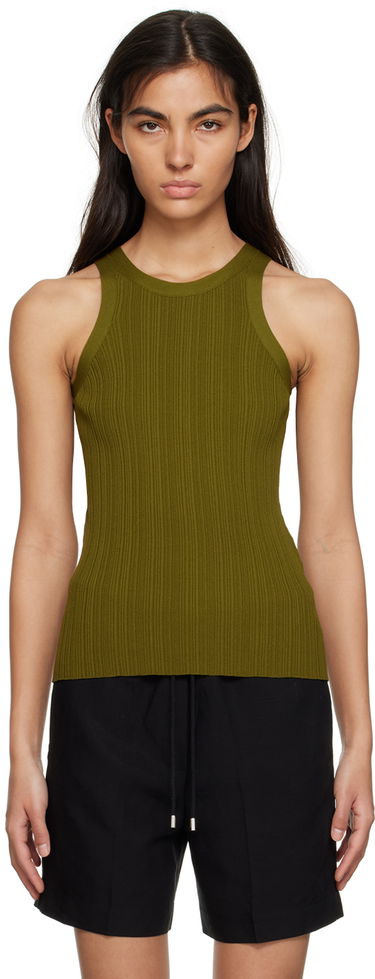Tanktop TOTEME Seamless Tank Top Grøn | 232-5057-755, 0