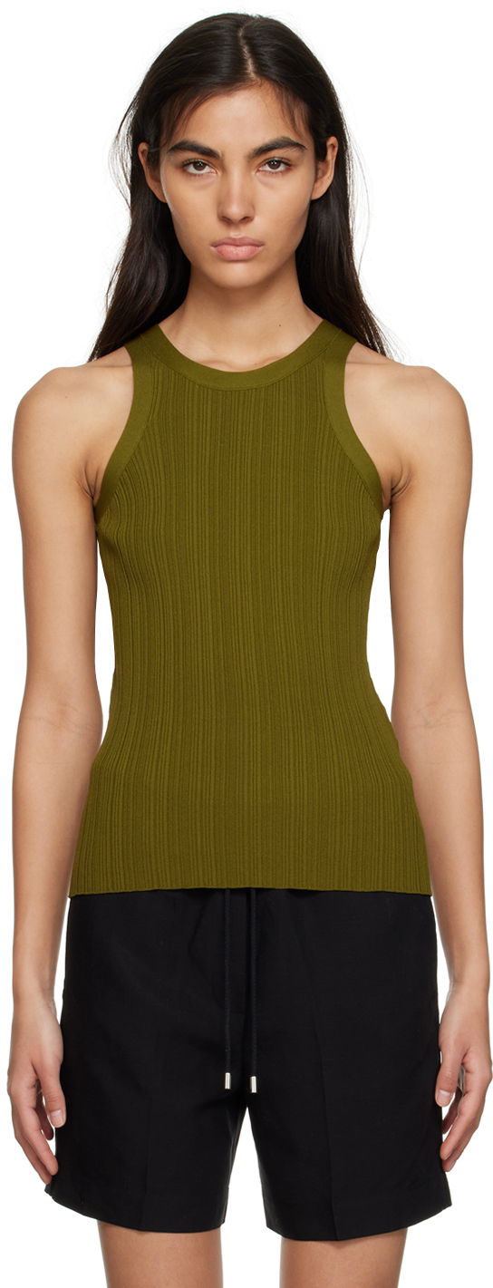 Tanktop TOTEME Seamless Tank Top Grøn | 232-5057-755