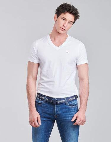 T-shirt Tommy Hilfiger ORIGINAL JERSEY V NECK TEE Hvid | DM0DM04410-100-NOOS, 2