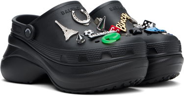 Tøj Balenciaga Balenciaga Crocs Edition Jibbitz Mules Sort | 720857W0FOY, 3