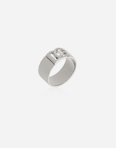 Ring Dolce & Gabbana Silver Cut-Out Logo Ring Metalisk | WRQ5P1W111187655, 2
