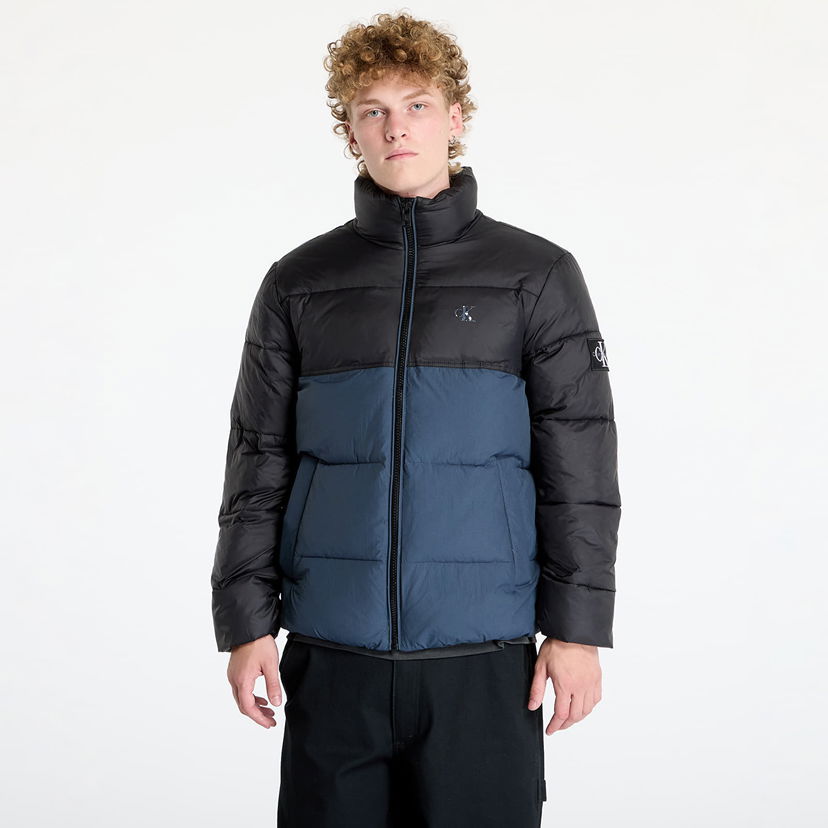 Puffer jakke CALVIN KLEIN Non Down Blocking Puffer Jacket Blå | J30J325584 PPK
