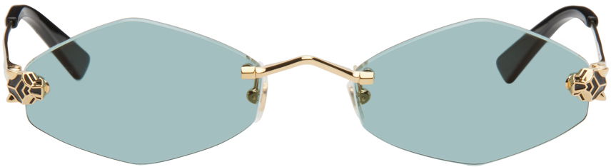 Solbriller Cartier Oval Sunglasses Turkis | CT0433S, 0