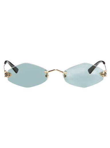 Solbriller Cartier Oval Sunglasses Turkis | CT0433S