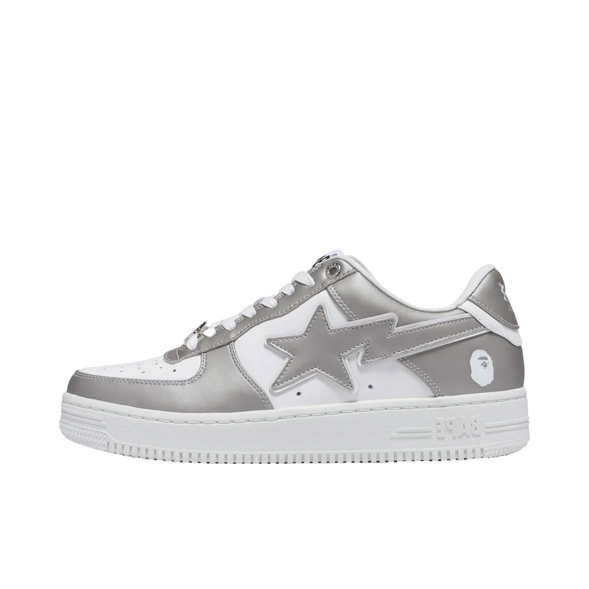 Sneakers og sko BAPE A Bathing Ape Bape Sta #4 Silver Grå | 1J80-191-053-SVA/001FWJ801053I-SVR