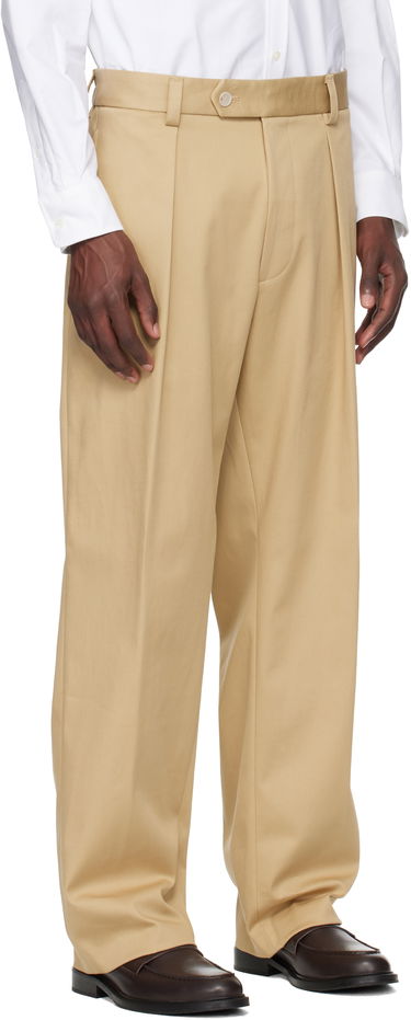 Bukser BOSS BECKHAM x BOSS Stretch Cotton Trousers Hvid | 50549203, 2