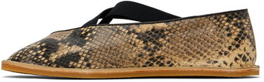 Kjole Dries Van Noten Dries Van Noten Leather Ballerina Flats Beige | MS251-1485, 2