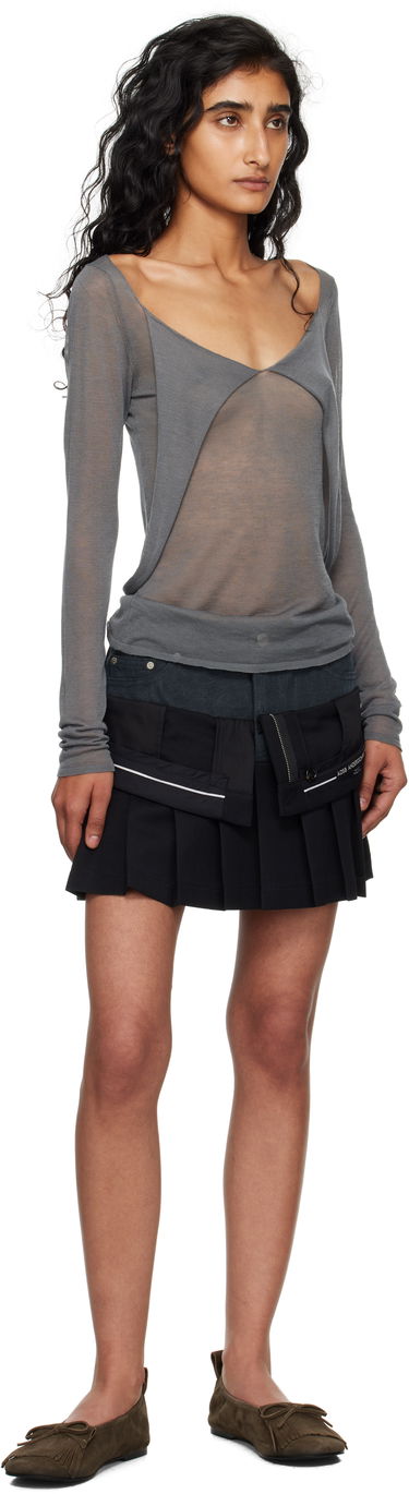 Nederdel Andersson Bell Andersson Bell Inside Out Pleated Miniskirt Sort | apa844w, 3