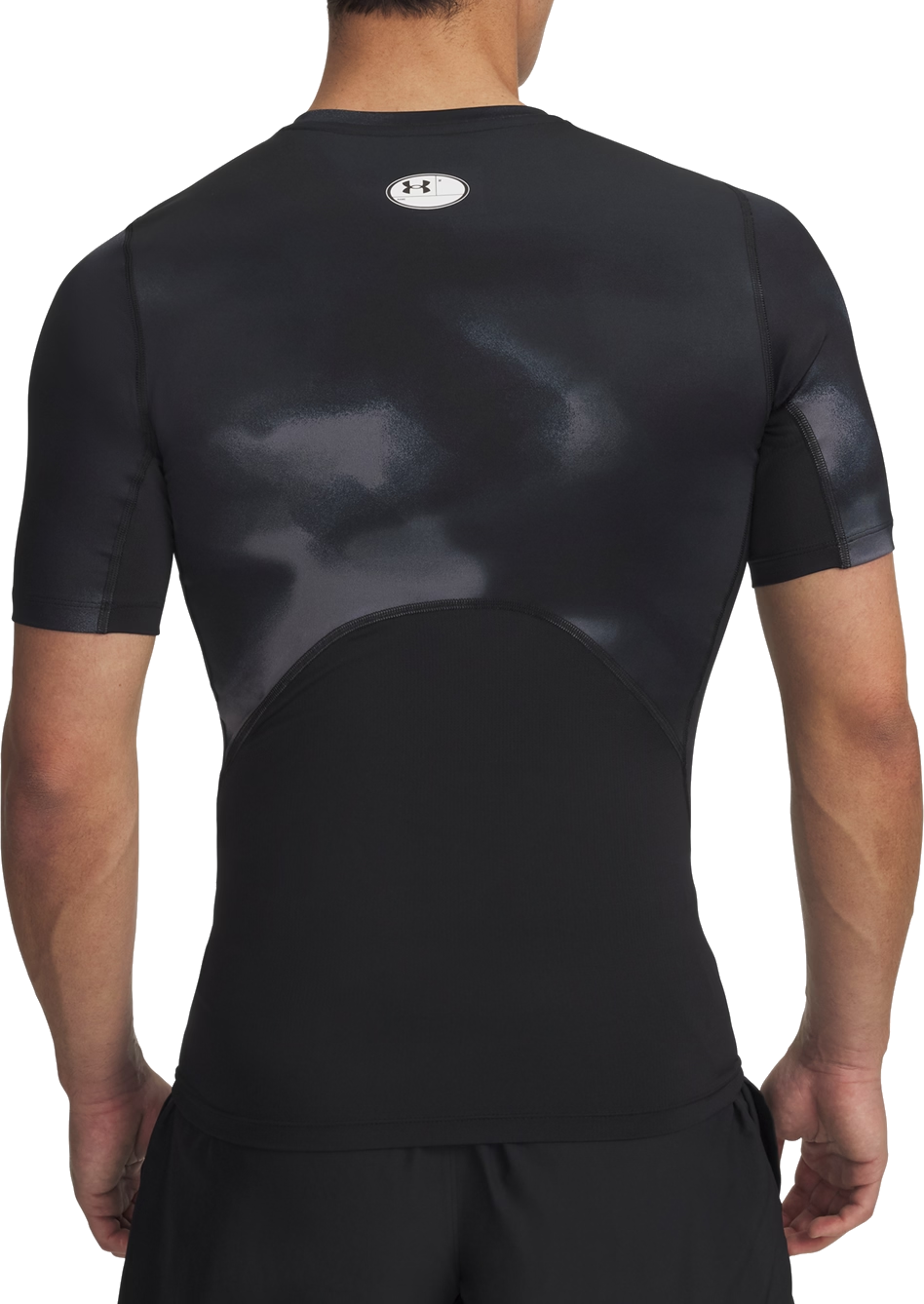 T-shirt Under Armour Under Armour HG Armour Printed Short Sleeve T-Shirt Sort | 1383321-003, 1