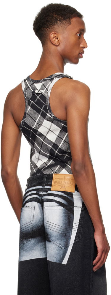 Tanktop Jean Paul Gaultier Jean Paul Gaultier Salopette Detail Tank Top Sort | 24/31-F-DB042-J565-000201, 2