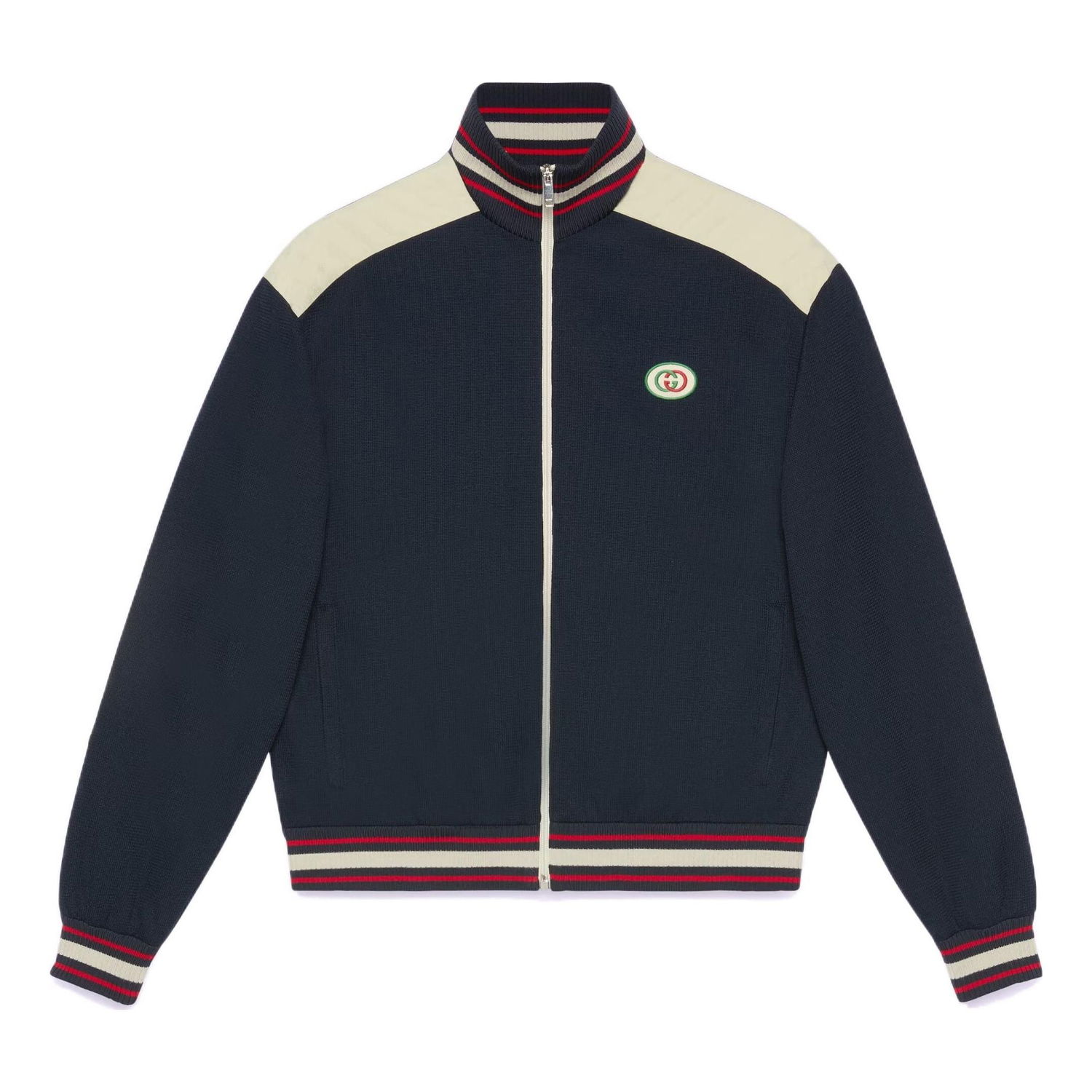 Bomberjakke Gucci Zip Jersey Jacket Blå | 706412-XJE8S-4735, 0
