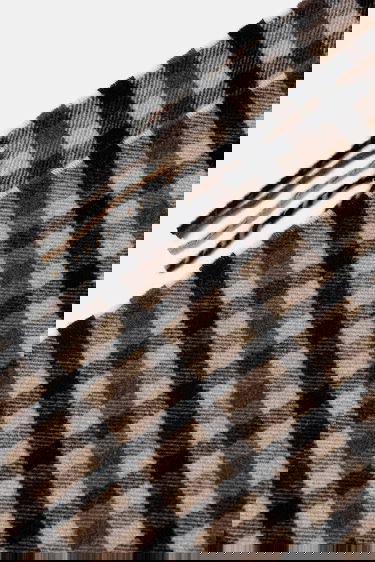 Tørklæde GANNI Graphic Wool Checked Scarf Flerfarvet | A6668, 2