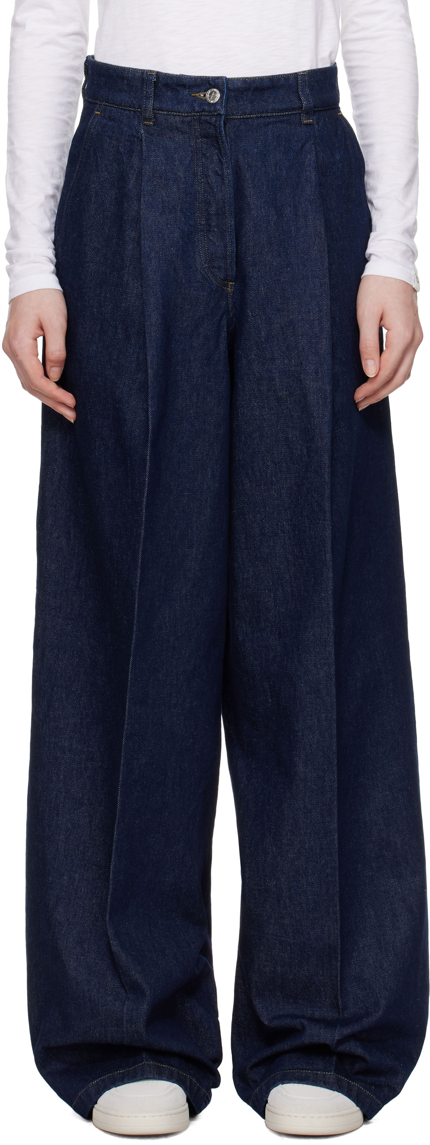 Jeans A.P.C. Anastasia Barbieri Edition Azzurra Wide Leg Jeans Mørkeblå | COHEX-F08489, 0