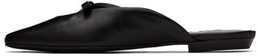 Sneakers og sko BY FAR Leather Mules with Bow Detail Sort | 23PFFNNFBLNAP, 2