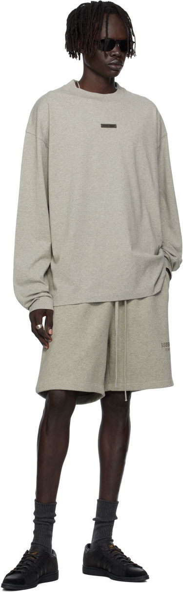 T-shirt Fear of God ESSENTIALS Classic Fit Long Sleeve Tee Grå | 125SP254205F, 3