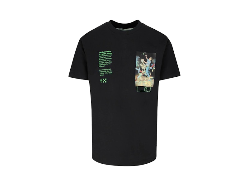 T-shirt Off-White Slim Fit Pascal Painting T-Shirt Sort | OMAA027R201850141088