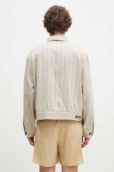 Jakke Human Made Herringbone Zip-Up Work Jacket Beige | HM28JK014, 2