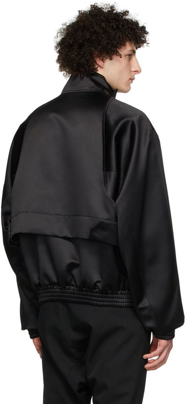 Sweatshirt We11done We11done Half-Zip Mock Neck Polyester Anorak Sort | WD-JK1-22-075-M-BK, 2