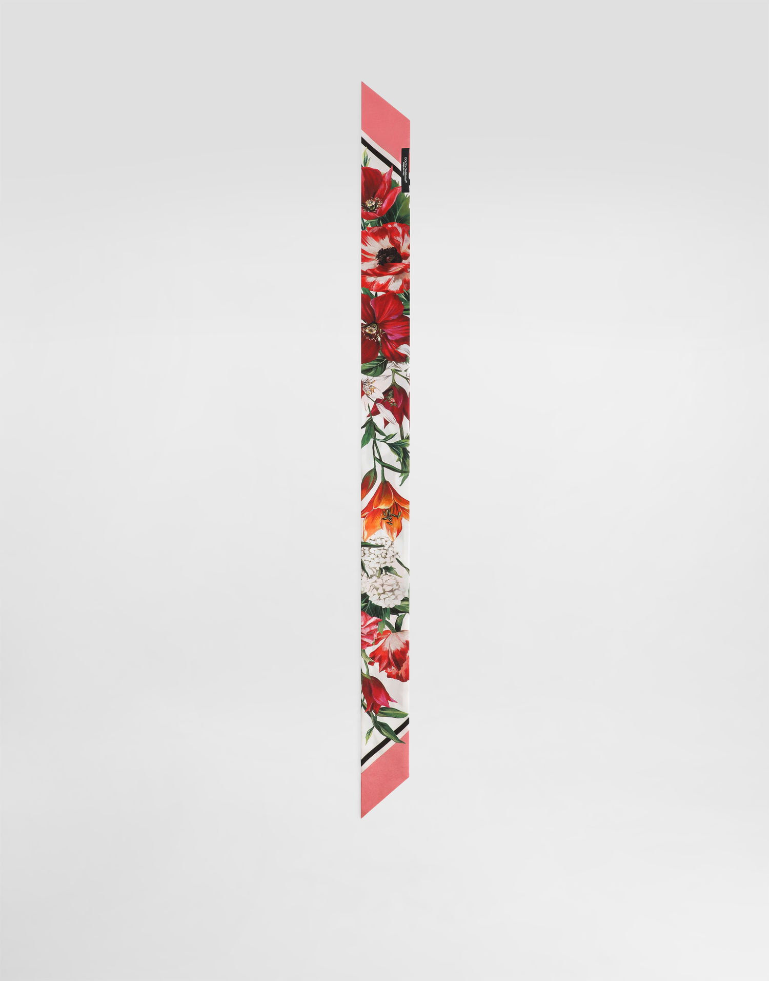 Tørklæde Dolce & Gabbana Dolce & Gabbana Floral Print Silk Twill Bandeau Flerfarvet | FS215AGDC7AHA5QX, 1