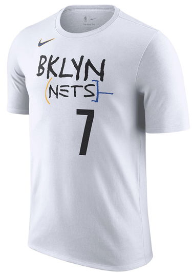 T-shirt Nike Tee Kevin Durant Brooklyn Nets City Edition Hvid | dv5975-101, 0
