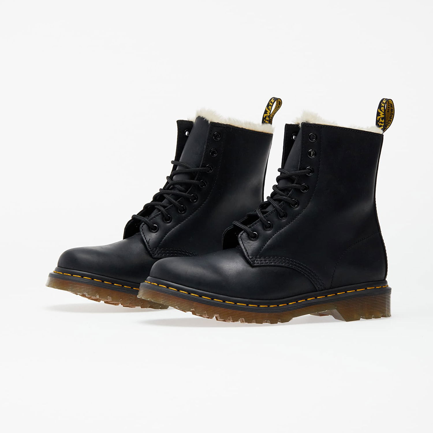 Sneakers og sko Dr. Martens 1460 Faux Fur Lined Lace Up Sort | 21797001, 1