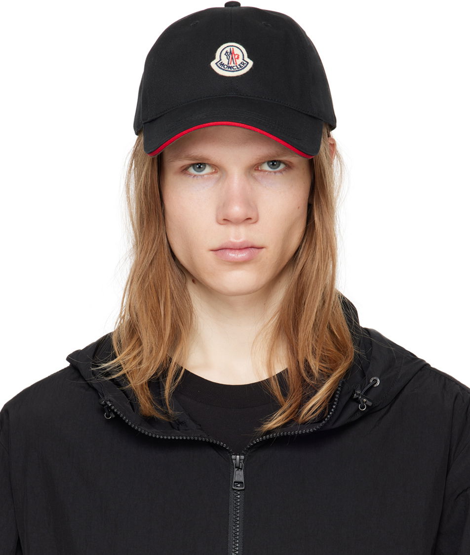 Kasket Moncler Black Gabardine Baseball Cap Sort | J10913B00055V0090, 0