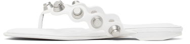 Sneakers og sko Alexander Wang Alexander Wang Rexa Thong Flat Sandals Hvid | 30225S008, 2