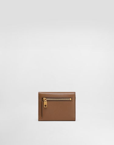 Tegnebog Dolce & Gabbana Dolce & Gabbana Plongé Calfskin Small Wallet Brun | BI0770A9S258Z093, 1