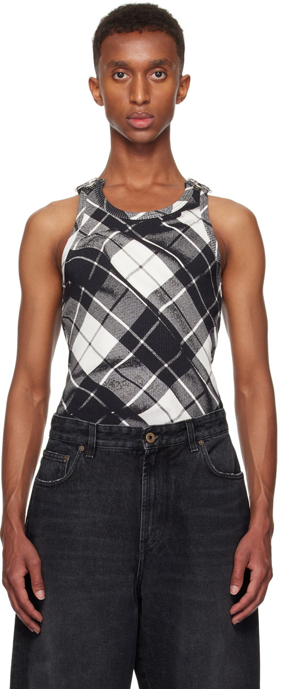 Tanktop Jean Paul Gaultier Jean Paul Gaultier Salopette Detail Tank Top Sort | 24/31-F-DB042-J565-000201, 0