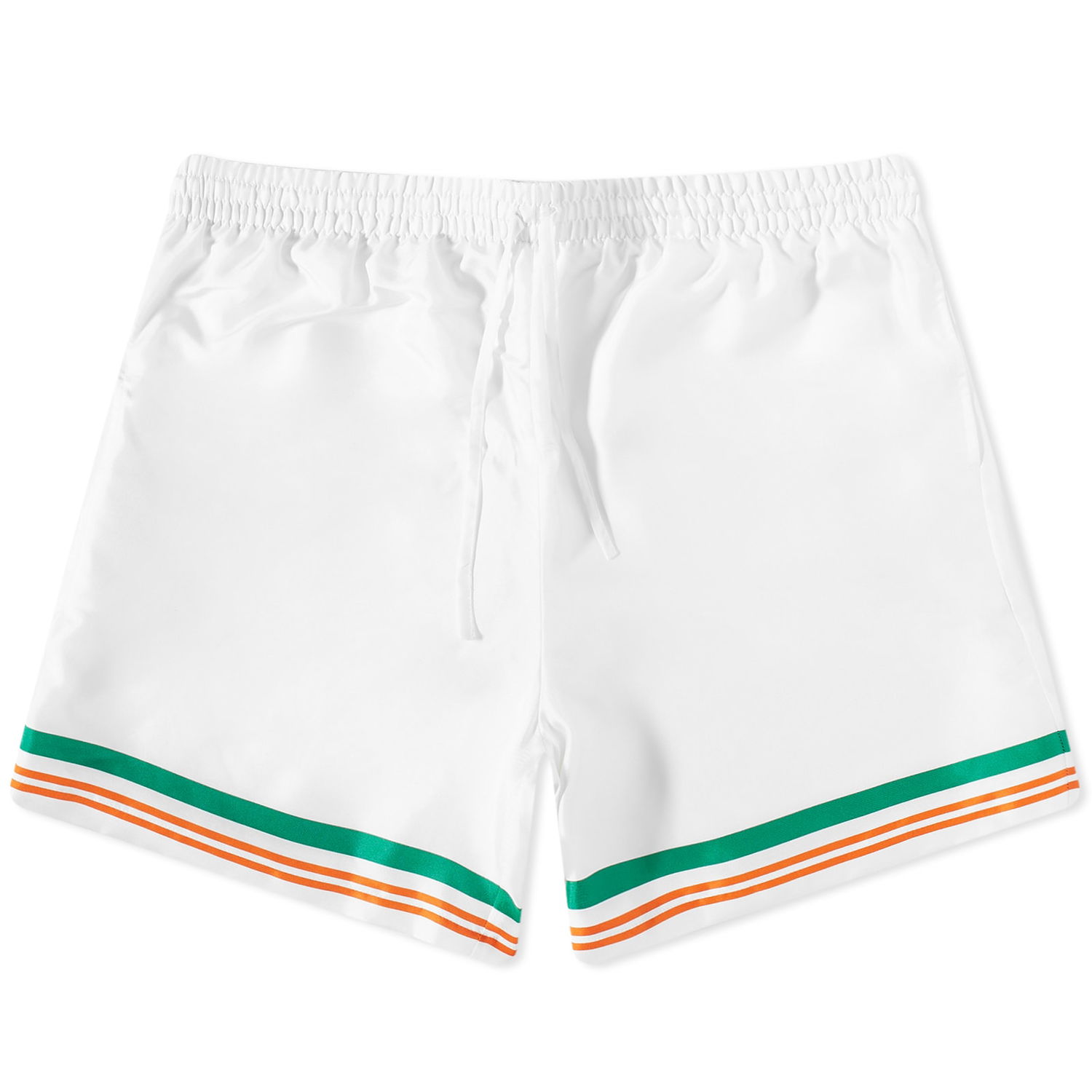 Shorts Casablanca Tennis Club Icon Silk Shorts Hvid | MS23-TR-012-02, 0