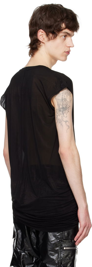 Tanktop Rick Owens Rick Owens Hollywood Dylan Deep V-Neck T-Shirt Sort | RU01E5157 BZ, 2