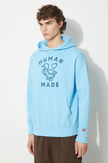 Sweatshirt Human Made Graphic Print Hoodie Blå | HM27CS028, 3