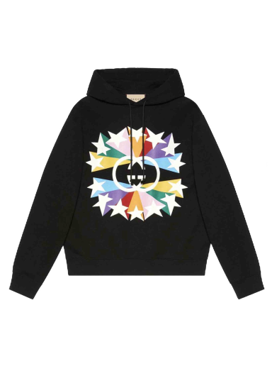 Sweatshirt Gucci Interlocking G Graphic-Print Hoodie Sort | 646953XJDNJ
