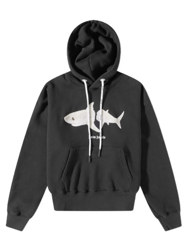 Sweatshirt Palm Angels Shark Hoody Sort | PMBB058S23FLE0051001