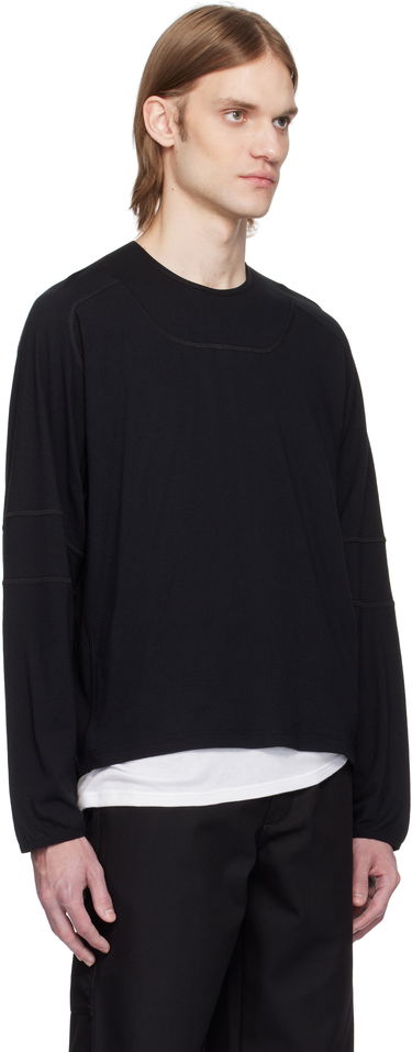 Sweater GR10K GR10K Light Interlock Long Sleeve T-Shirt Sort | BG823124CO, 1